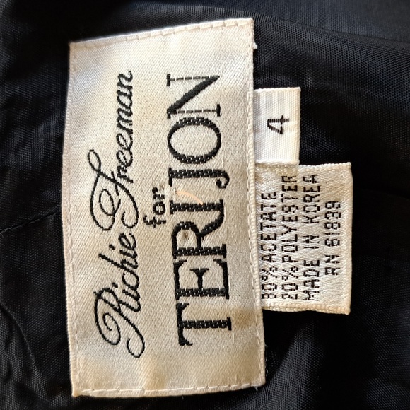 Richie Freeman for Terijon Women's Suit Top Size 4 Black - Picture 6 of 8